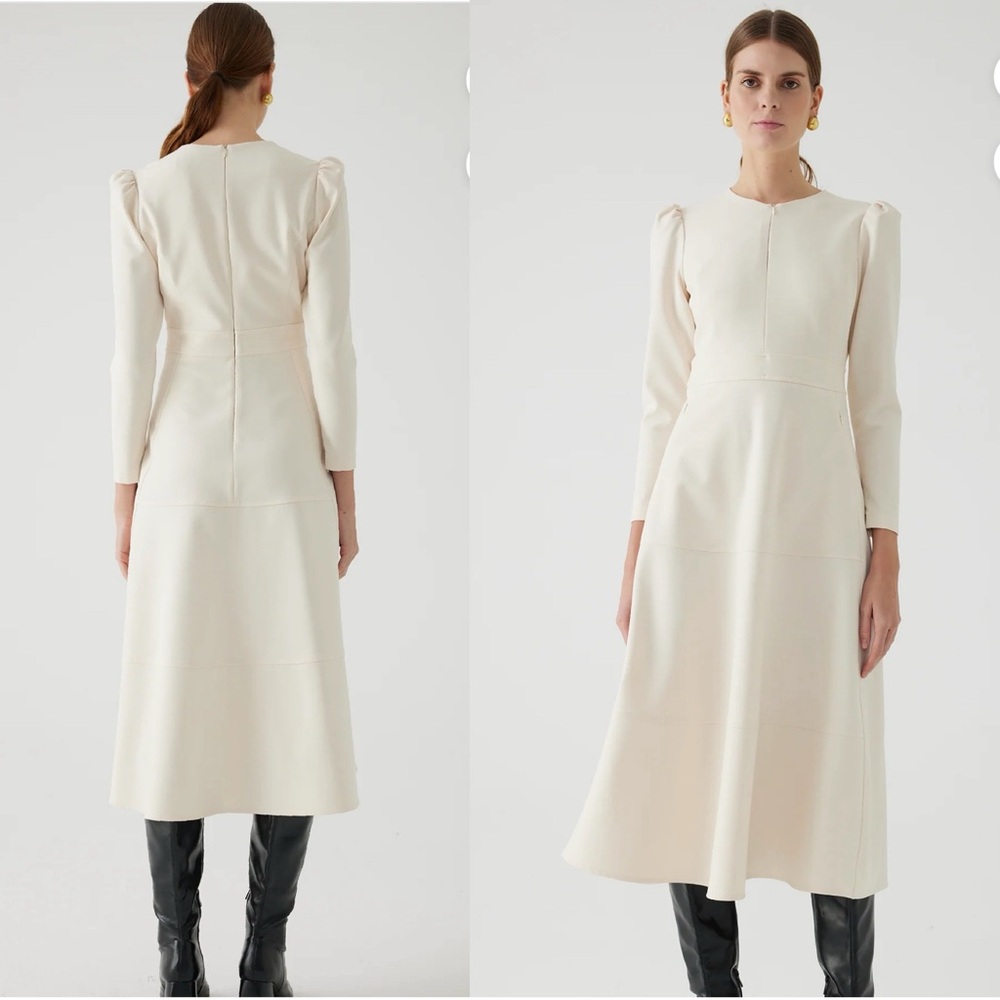NWT Exquise Angela Dress in Cream Size 12